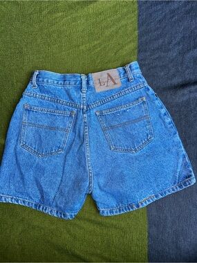 90s Vintage LA Blues Jeans Mom Shorts High Rise SZ 29